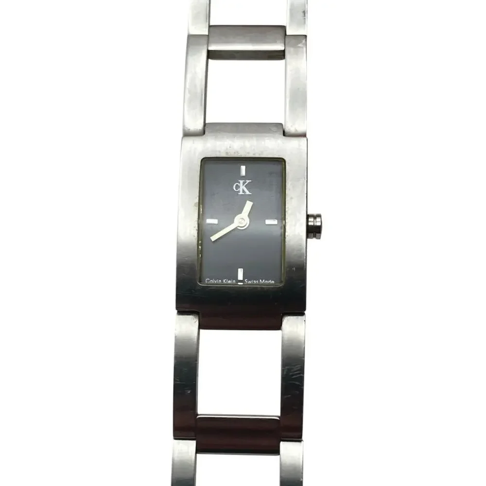 Calvin Klein CK Swiss Made Women's Watch 17mm - All Stainless - New Battery - WR